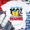 Today's Forecast 100% Chance of Reading - Book Lover Tee (Adults & Kids)