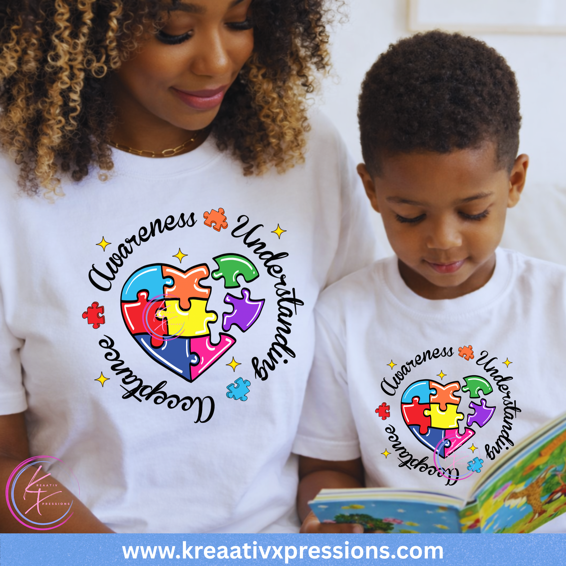 Autism Awareness Family Set - Adult + Youth