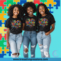 Autism Infinity – Word Art Heart Tee