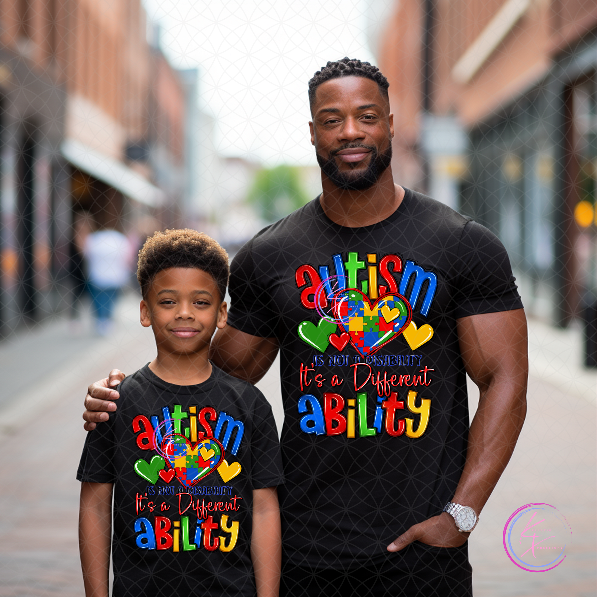 Autism - It's Not a Disability, It's a Different Ability | Family Bundle (Youth + Adult Tee)