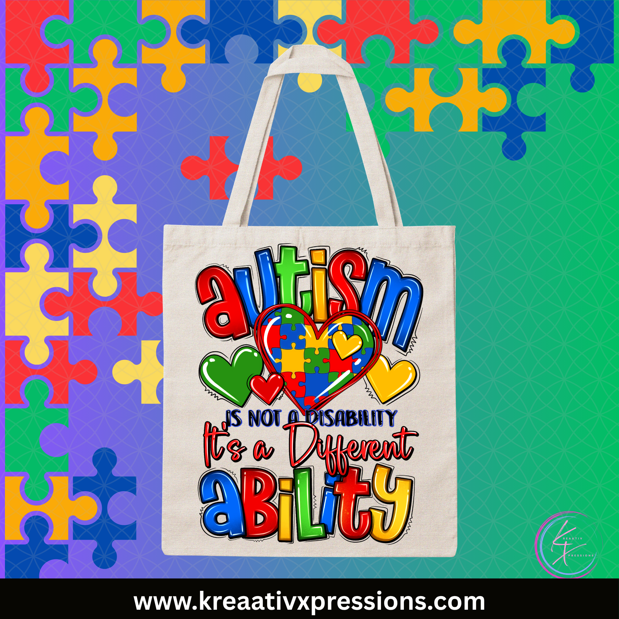 Autism Awareness Tote Bags