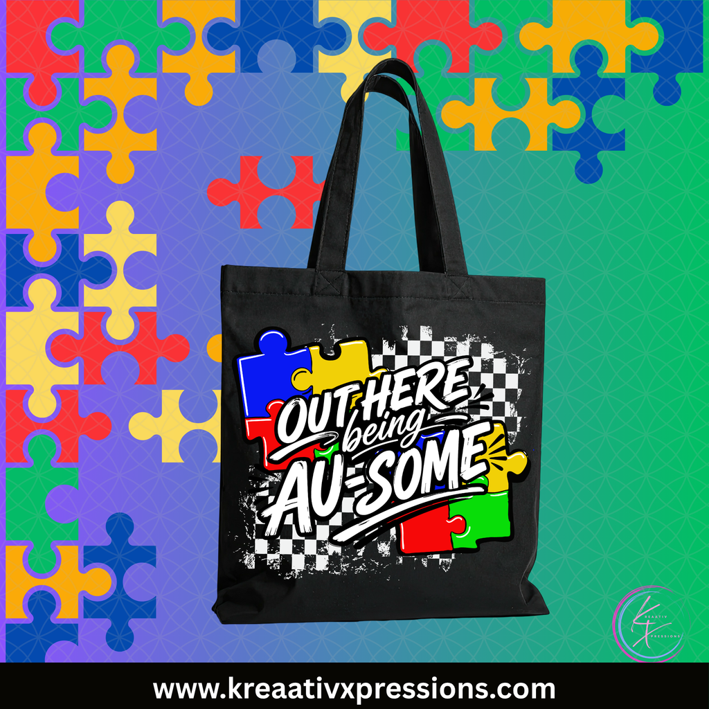 Out Here Being Au-Some | Tee + Tote Bag Bundle