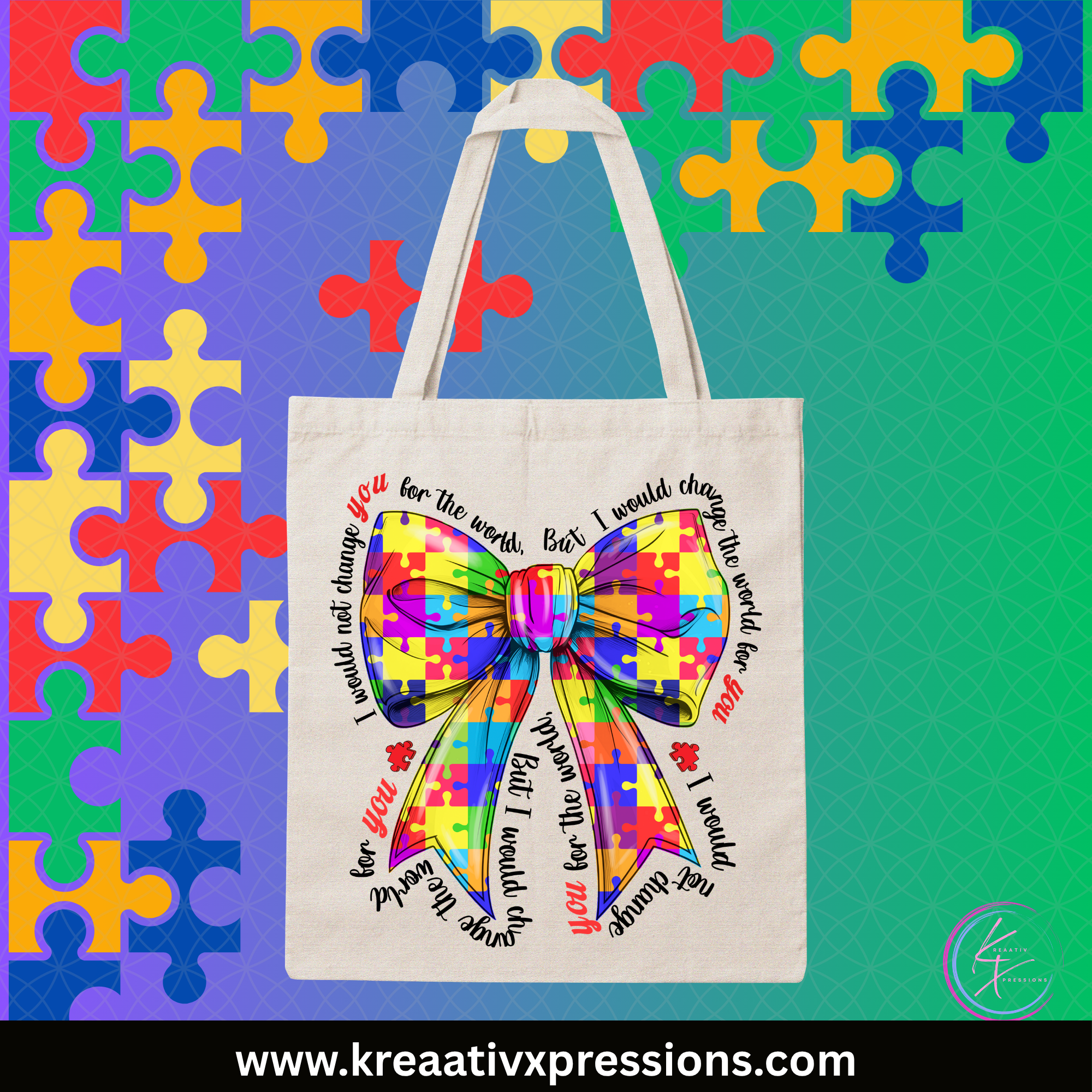 Autism Awareness Tote Bags