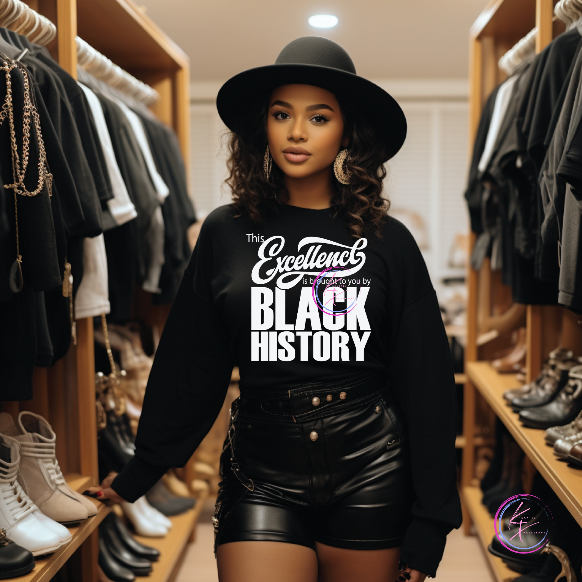 Excellence is Brought to You by Black History Sweatshirt