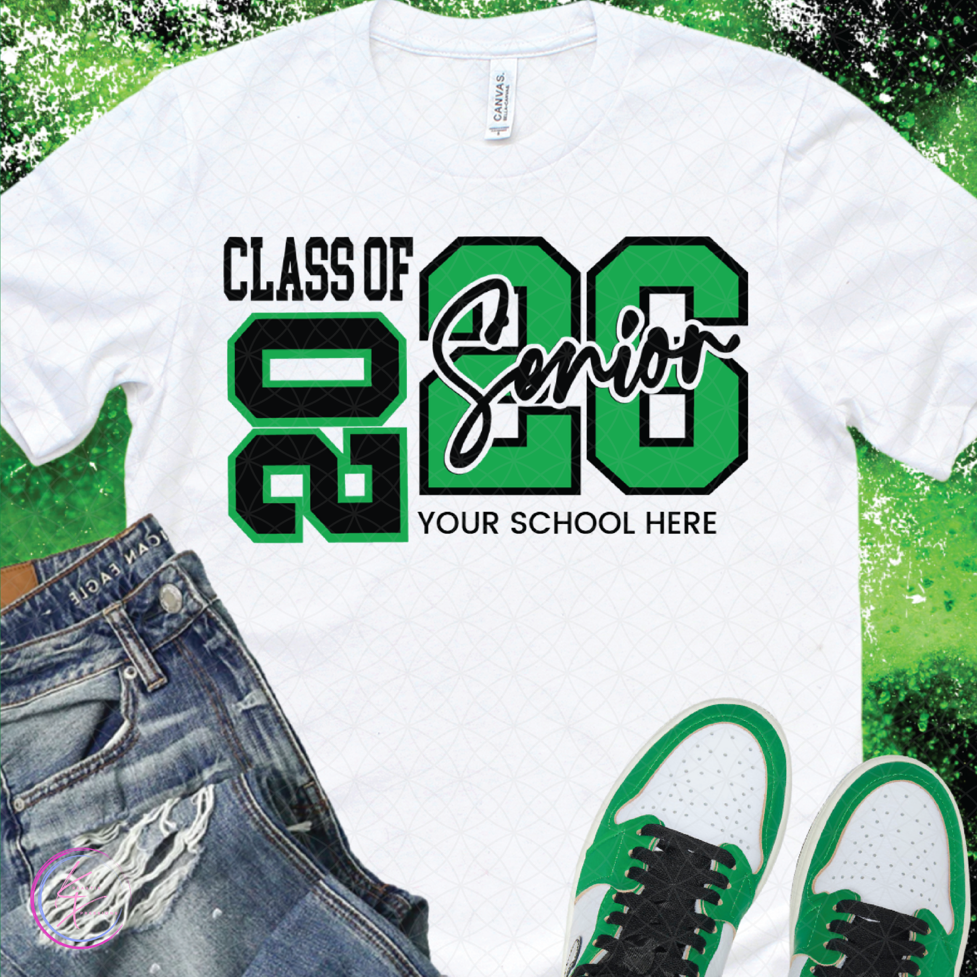 Class of 2026 Senior T-Shirt - Custom School Colors