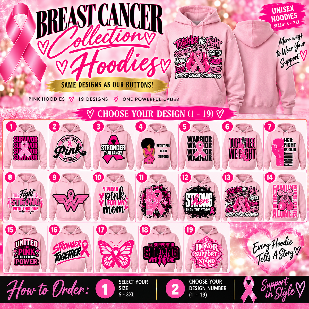Breast Cancer Awareness Hoodies