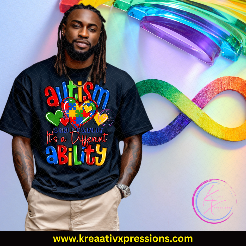Autism - It's Not a Disability, It's a Different Ability T-Shirt