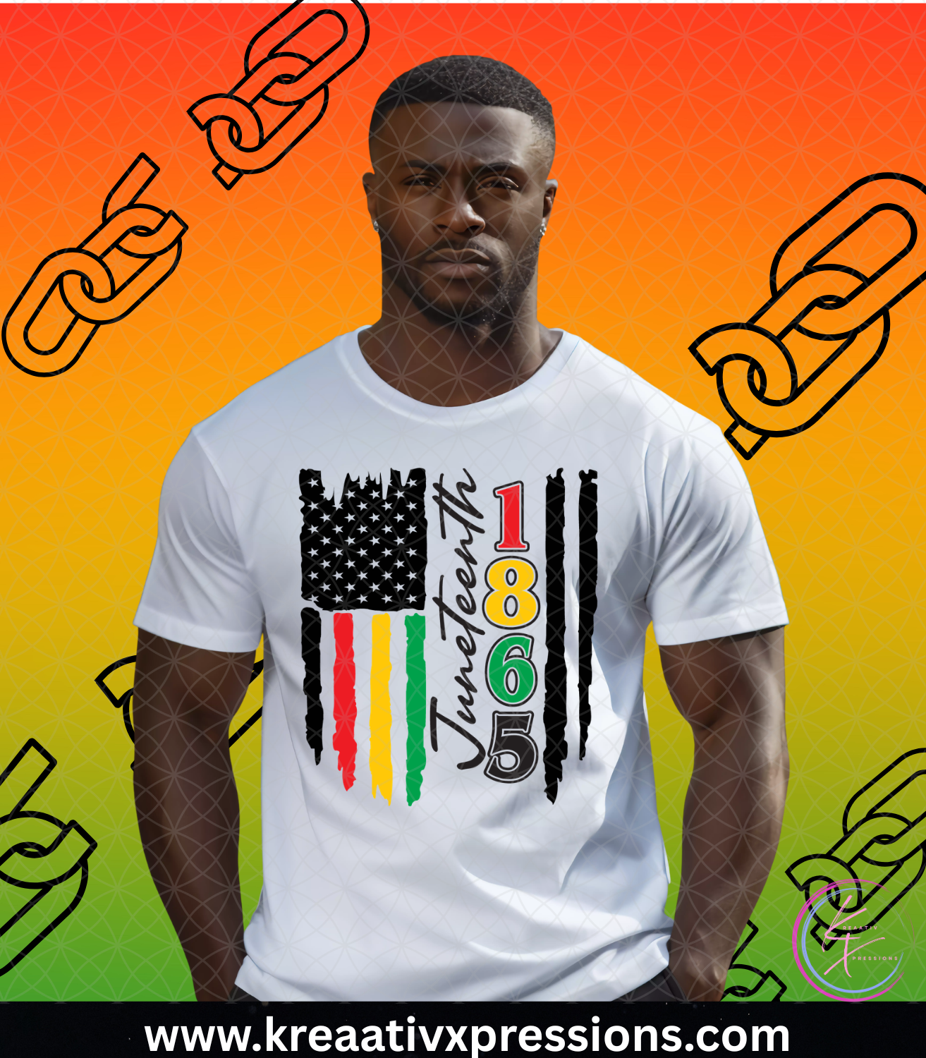 Juneteenth Flag 1865 Tee