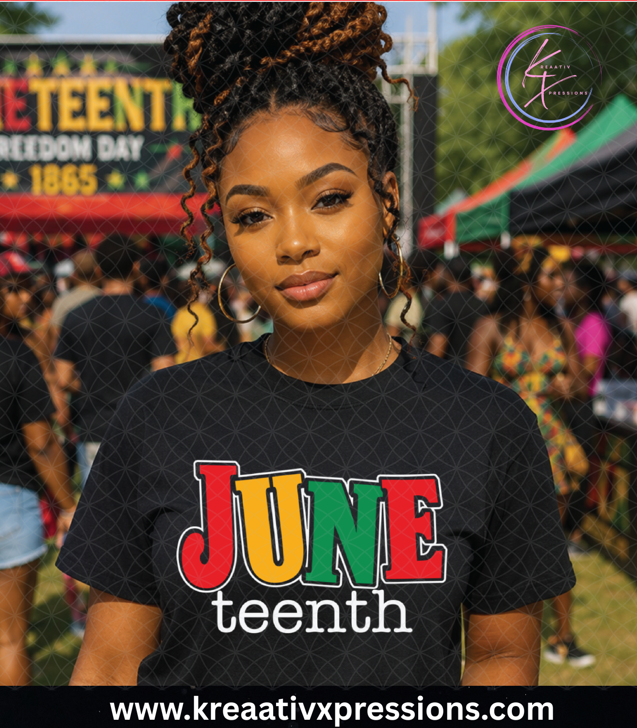 Juneteenth Colorblock Tee