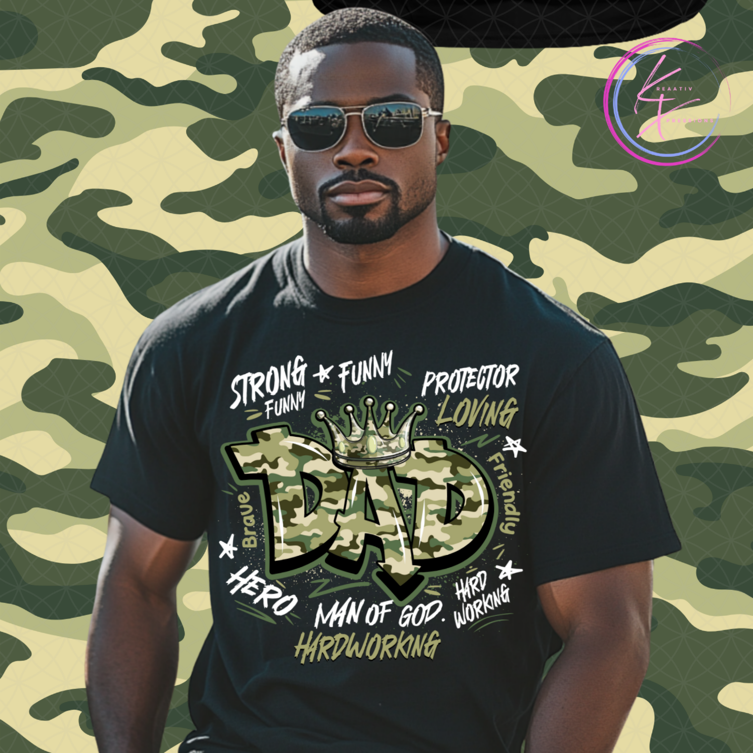 Dad Word Art Tee