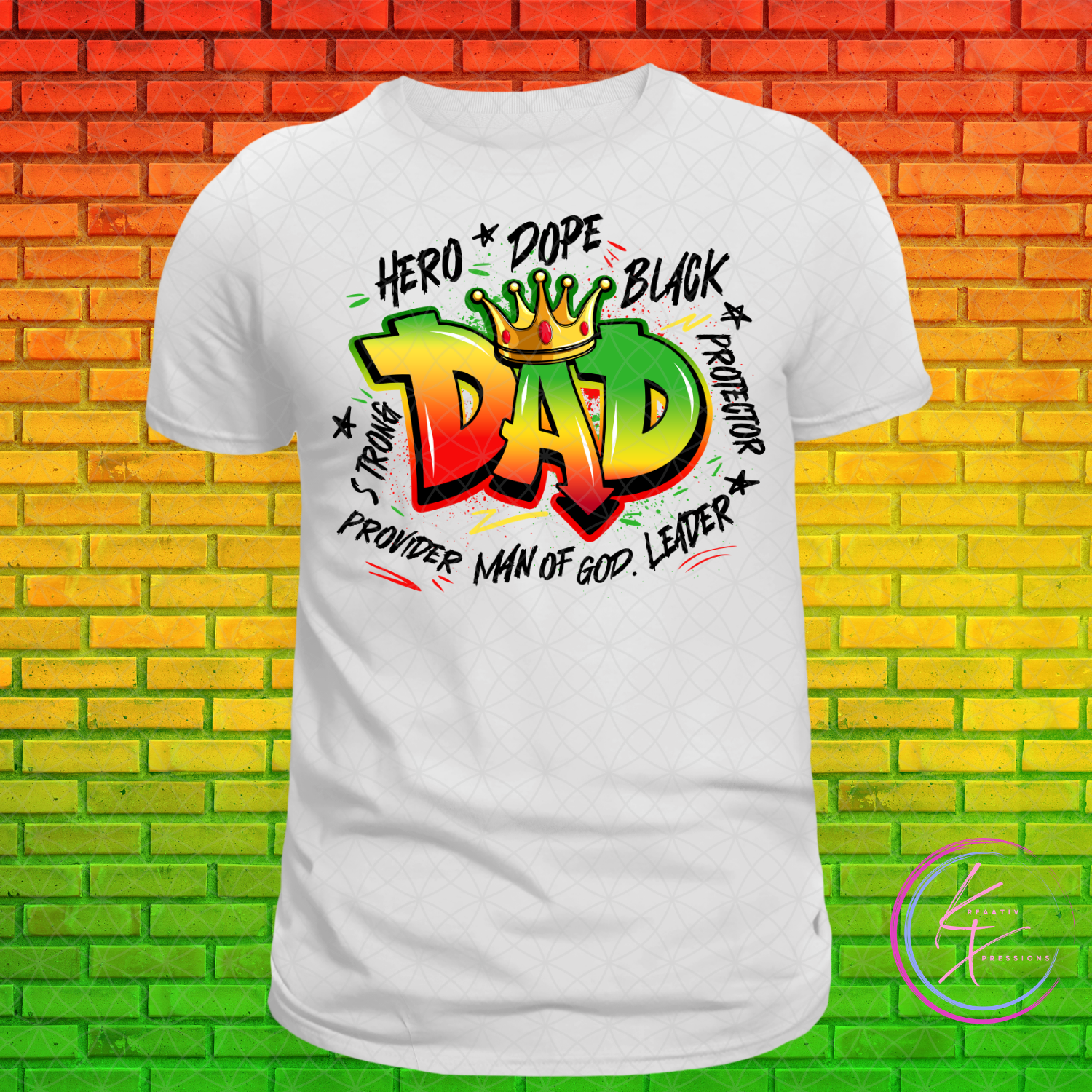 Dad Word Art Tee