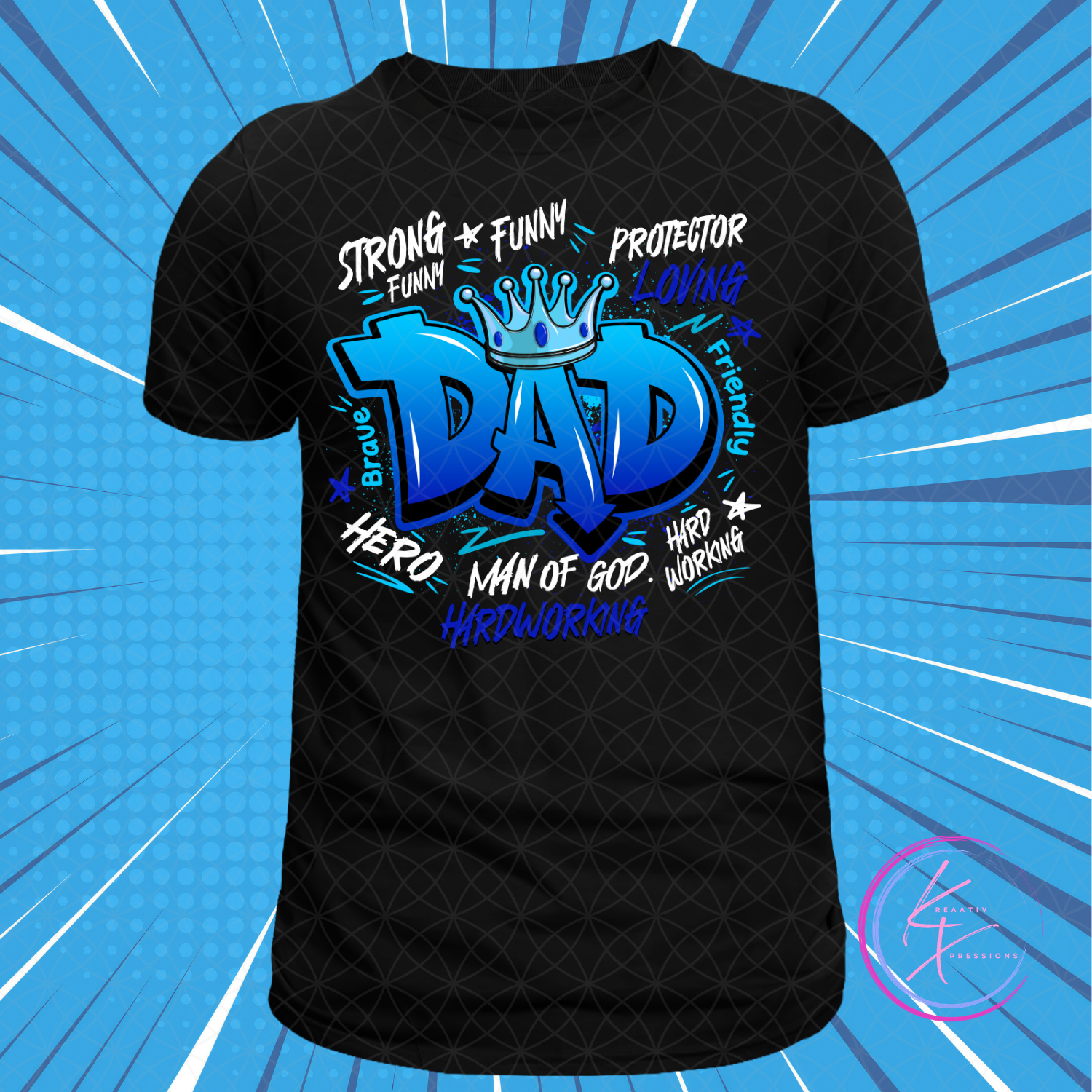Dad Word Art Tee