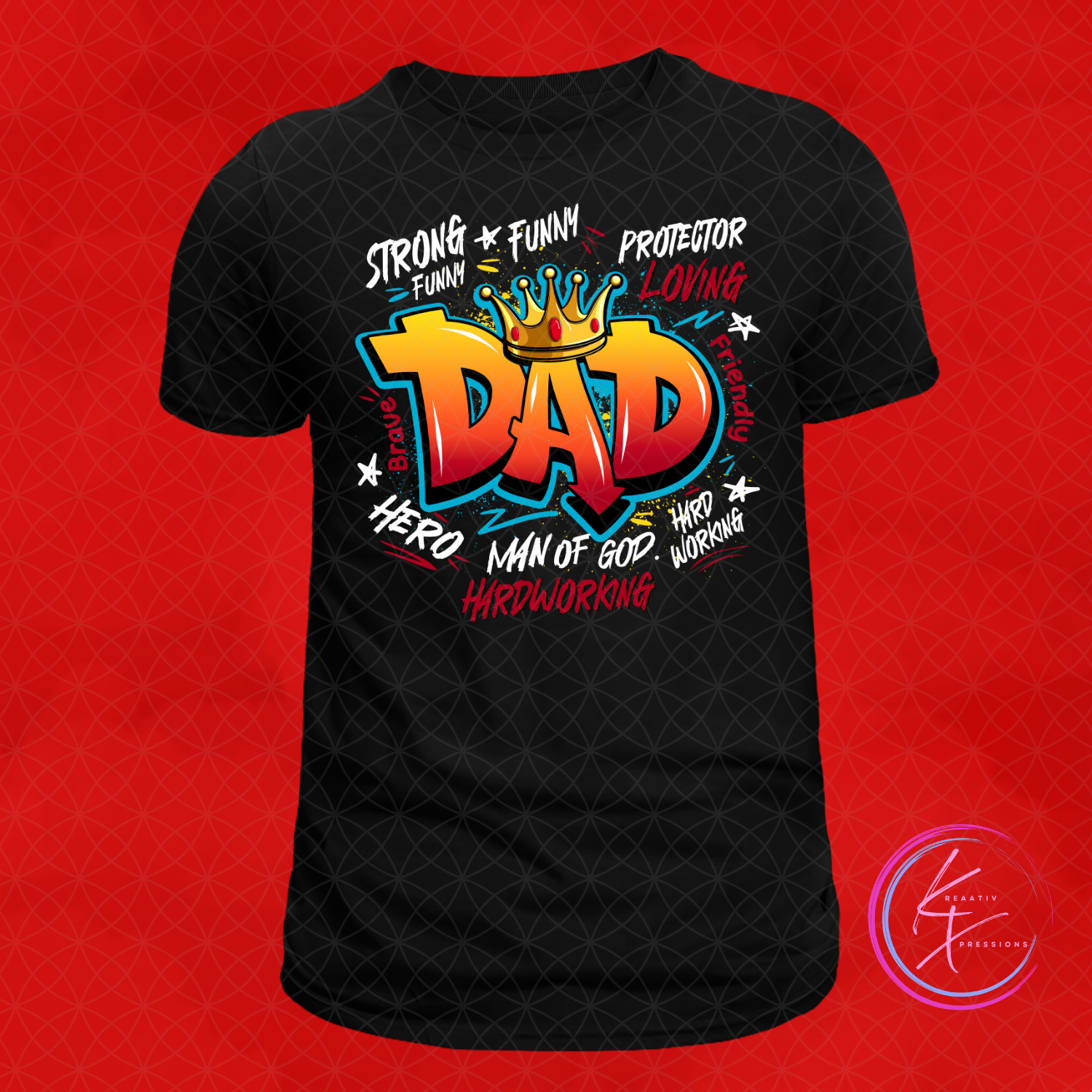 Dad Word Art Tee