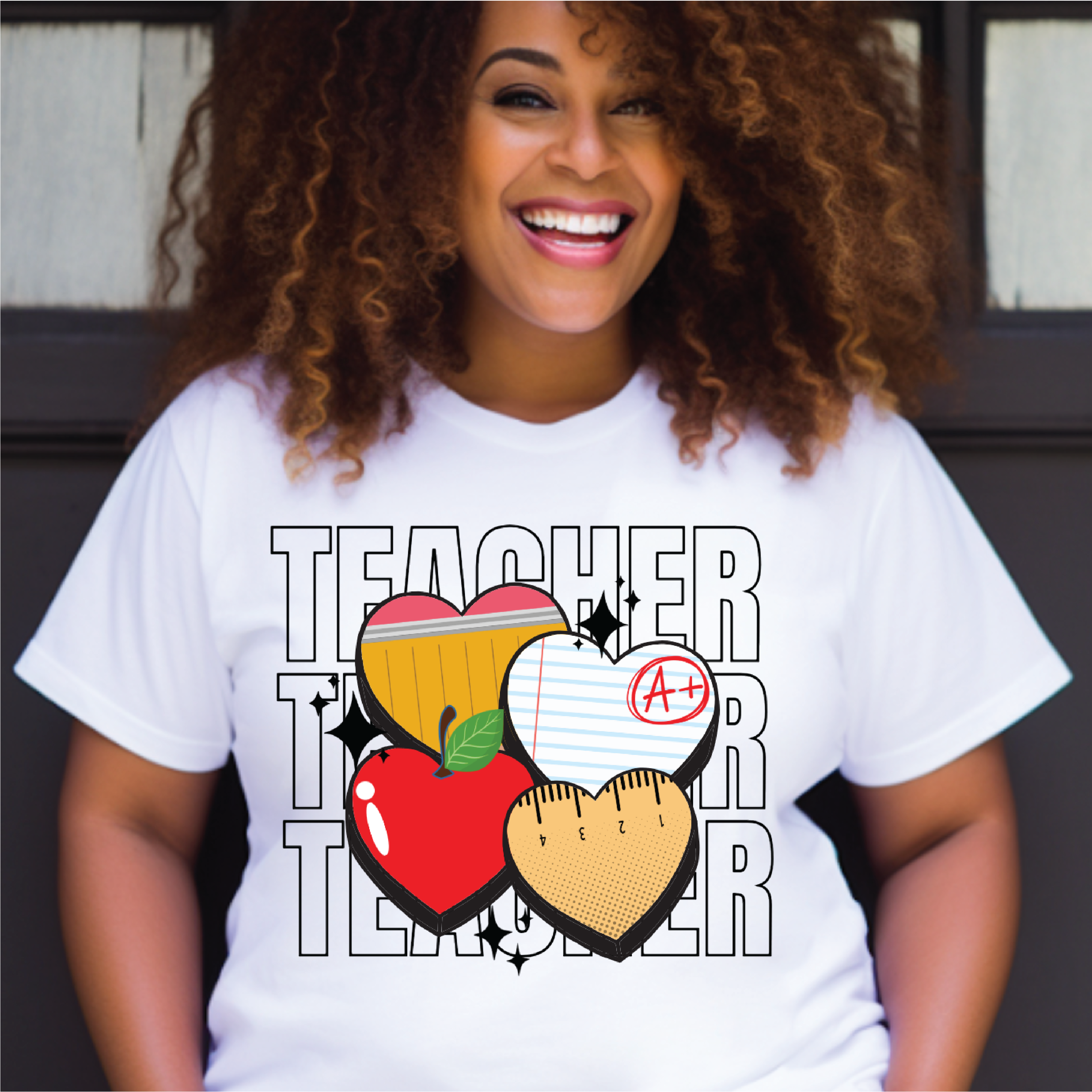 Teacher Hearts - Educator Appreciation Tee