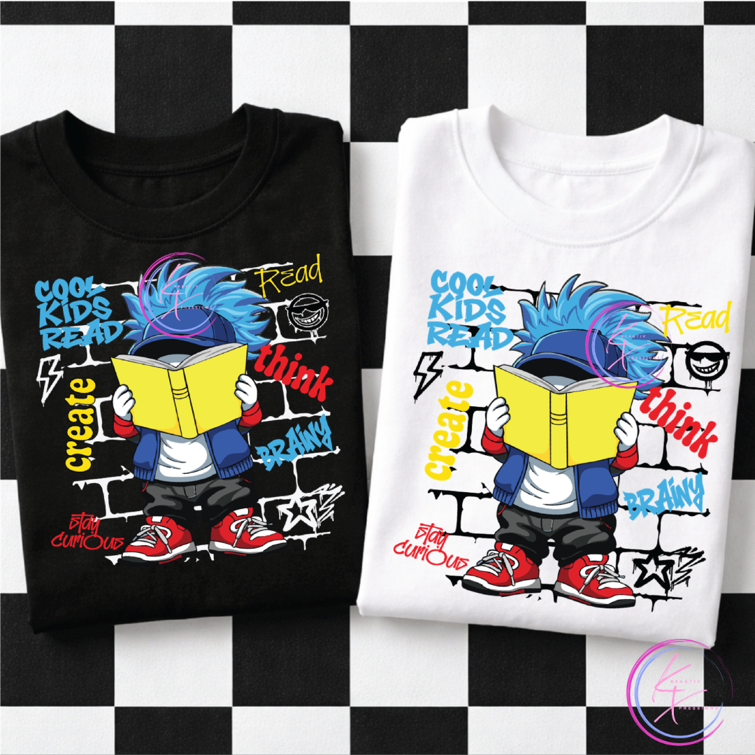 Cool Kids Read - Book Lover Tee (Adults & Kids)